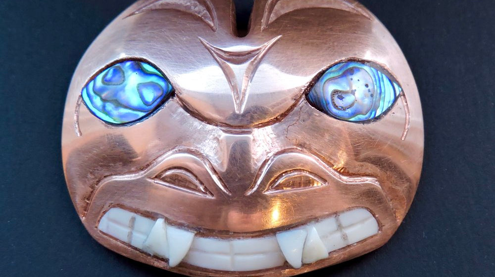 What's new at Crystal Cabin! Bear Pendant made from Historical Potlach Copper