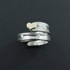 What's New at Crystal Cabin! Gol d Heart and Hummingbird Silver Wrap Ring