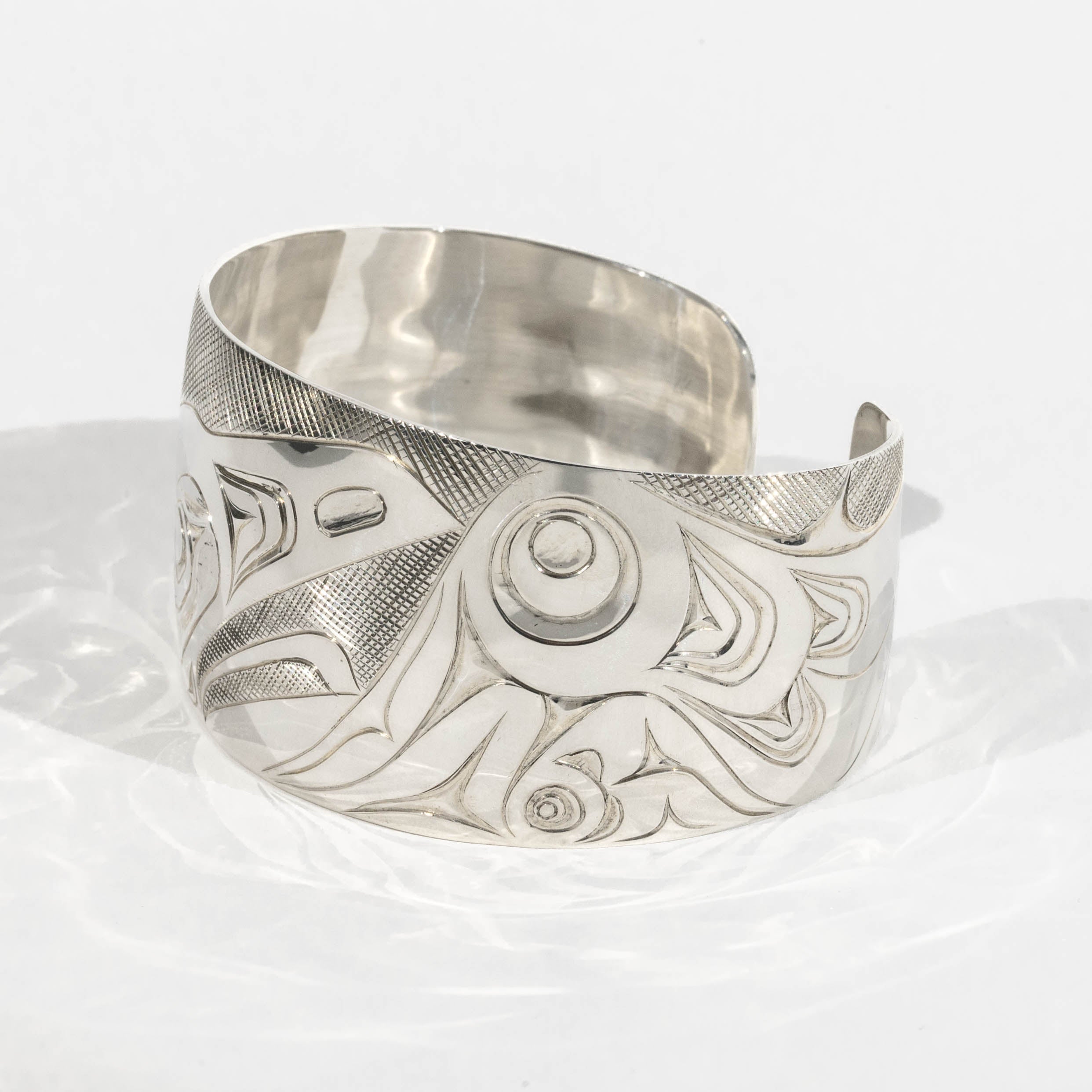Haida Indigenous Bracelets in Silver and Gold