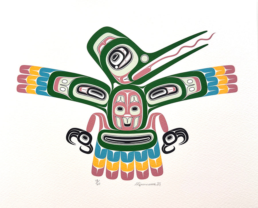Hldants 'iGid (Hummingbird) by Tyson Brown (Haida)