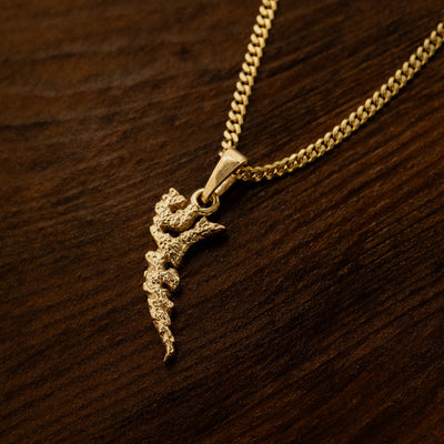 gold haida gwaii pendant