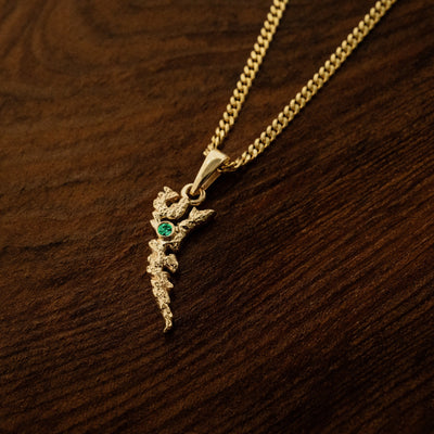 haida gwaii emerald pendant
