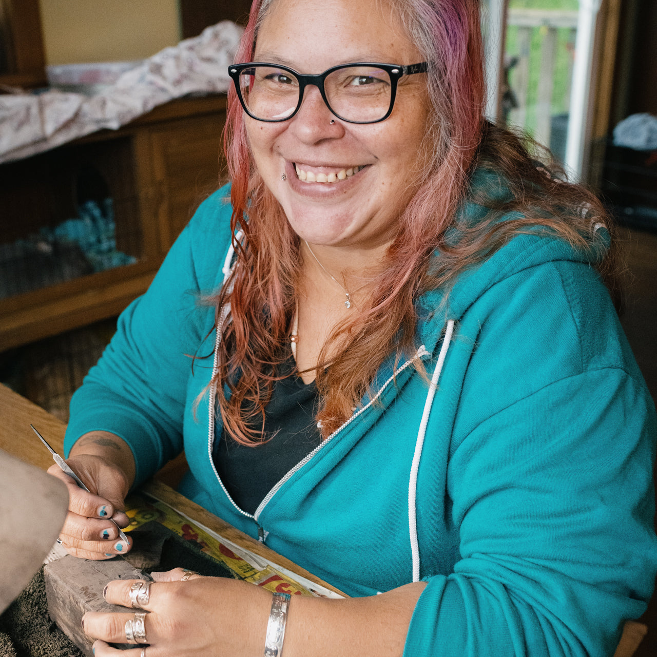 Melanie Russ Haida Argillite Carver