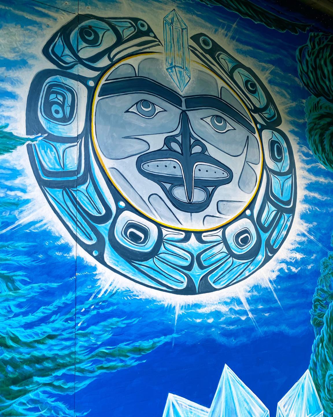 Crystal Cabin Mural by Kwi Jones Haida