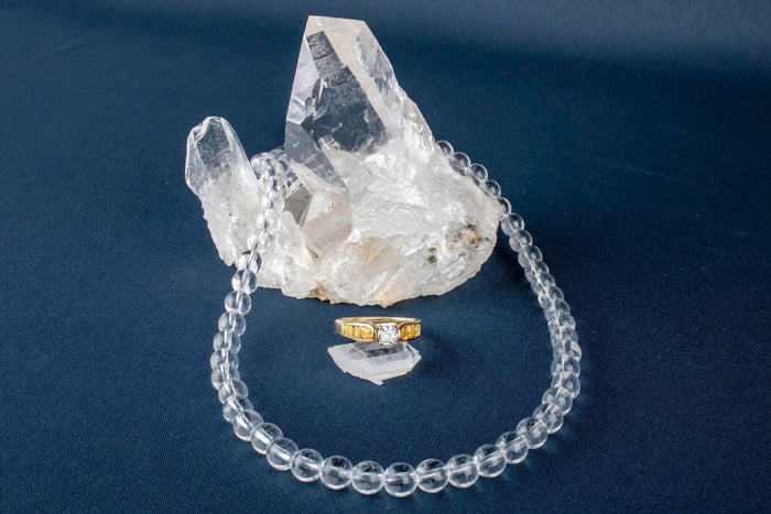 Diamond and Quartz Crystals Aprils Birthstone blog