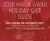 Our Favourite 2016 Holiday Gift Ideas from Haida Gwaii