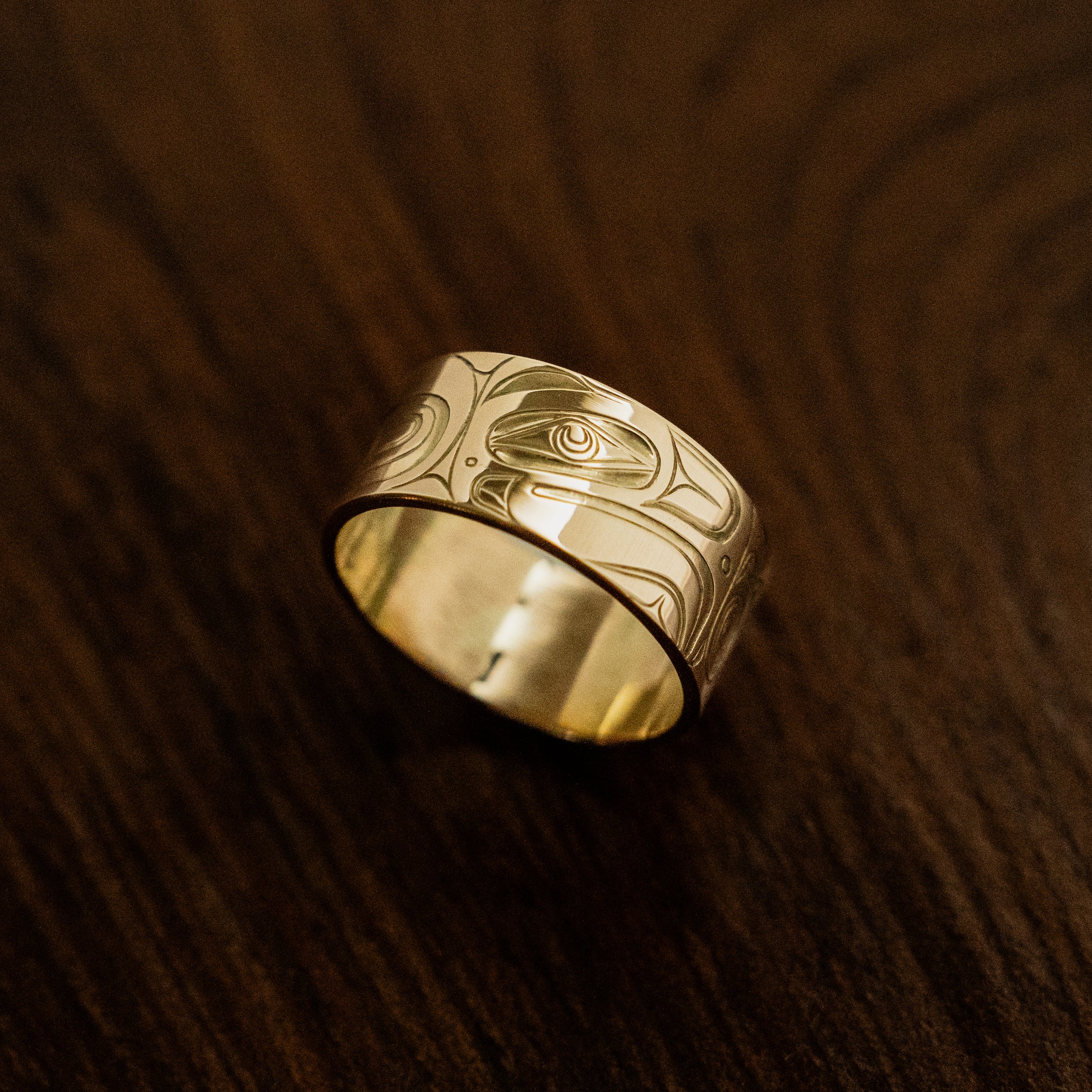 Sterling Silver Yellow Gold and Rose Gold Eagle Ring For Sale at 1stDibs