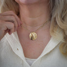 14K Gold Raven Pendant by James Sawyer (Haida)