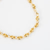 Crafted in radiant 14K Italian gold, this Gucci puff link bracelet offers timeless elegance with a modern edge. Close up of puss links