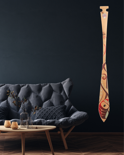 Very Hungry Octopus | Original Paddle Artwork | By Danielle Louise Allard | Haida Artist