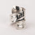 Sterling Silver Raven Wrap Ring by Alvin Adkins (Haida)