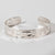Sterling Silver Narrow Orca Bracelet by Alvin Adkins (Haida)