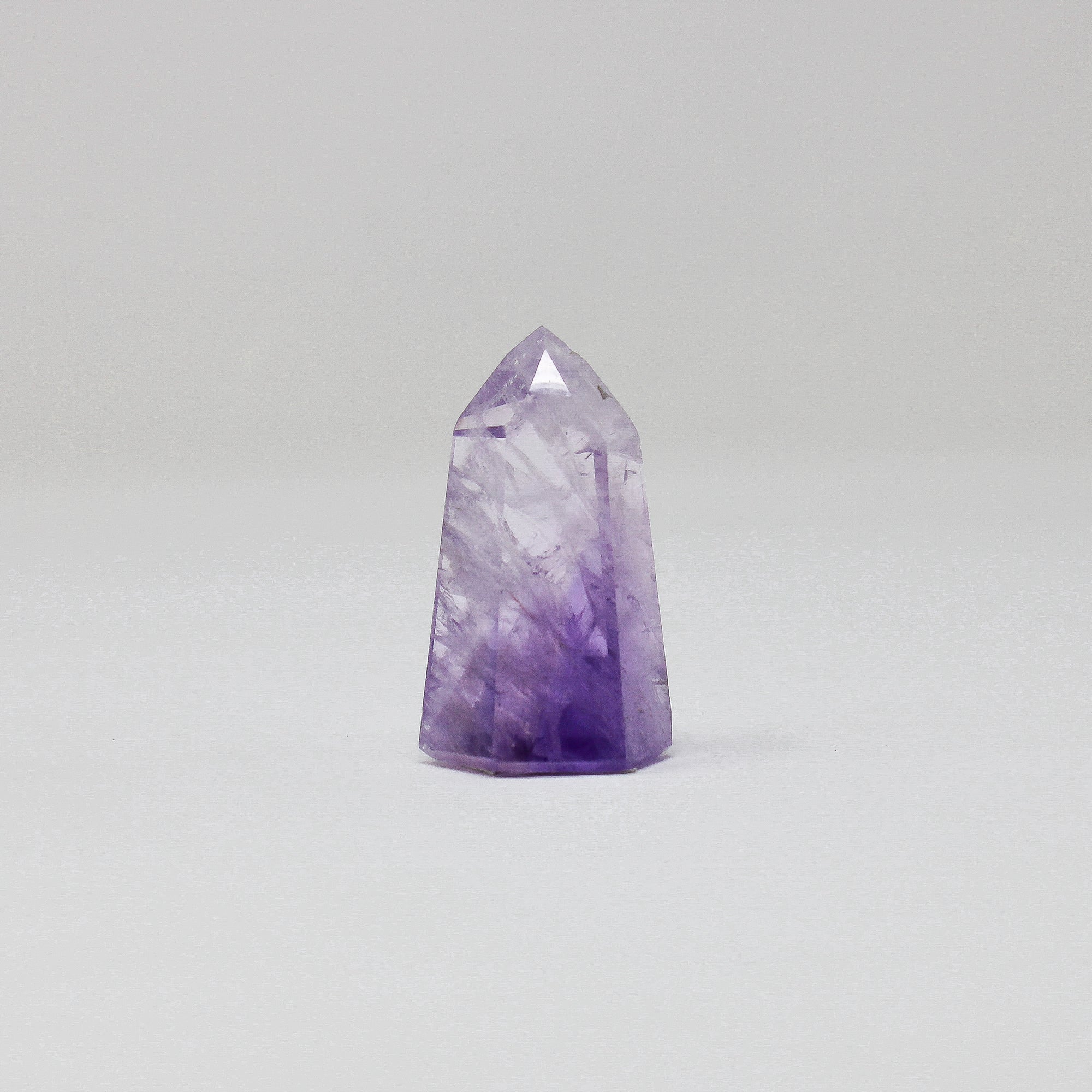 Amethyst Polished Points with Natural Rainbows