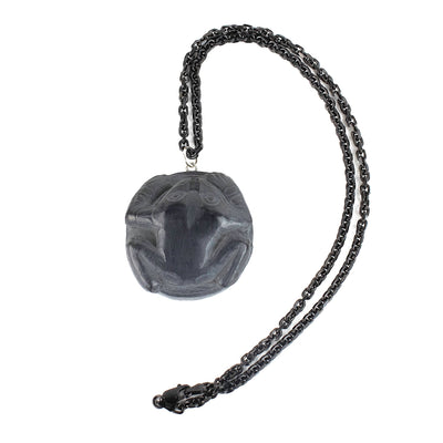 Argillite Frog Pendant hand made from natural stone