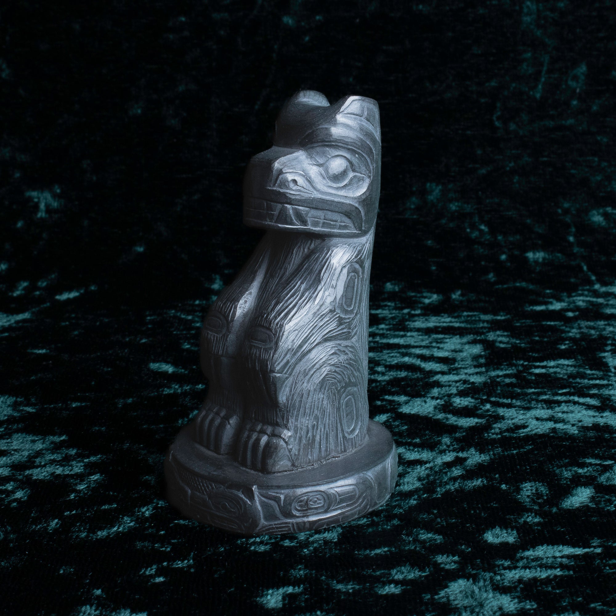 Haida Gwaii Argillite carving, Hand Carved by Artist and Argillite Carver Melanie Russ