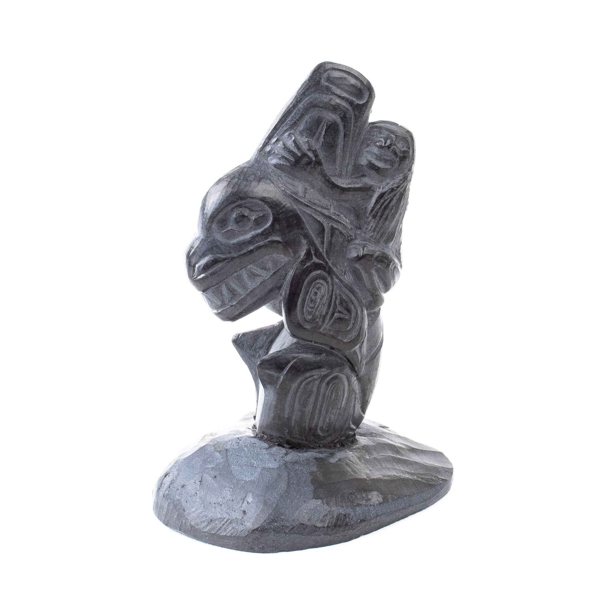 Argillite Boy Rides Killer Whale by Melanie Russ