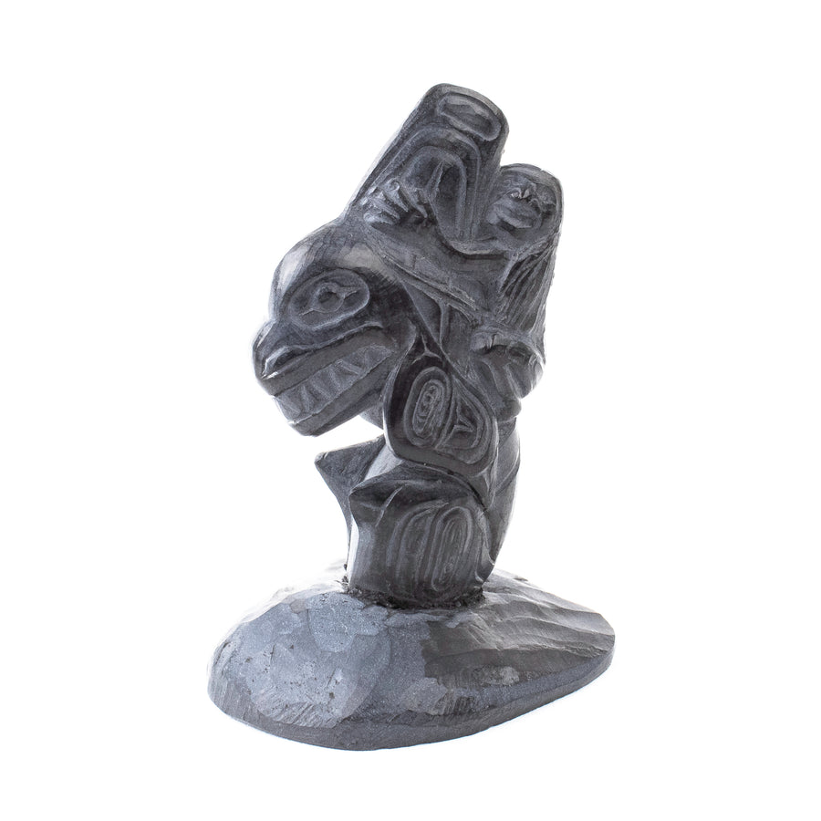 Argillite Boy Rides Killer Whale by Melanie Russ