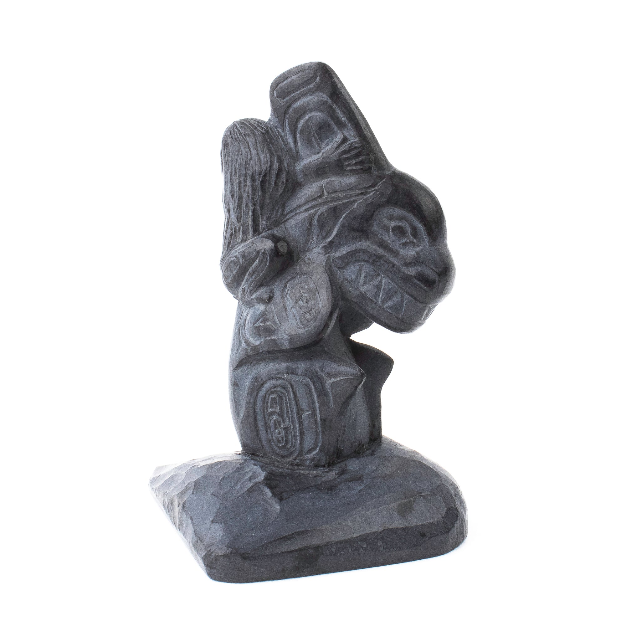 Argillite Boy Rides Killer Whale by Melanie Russ