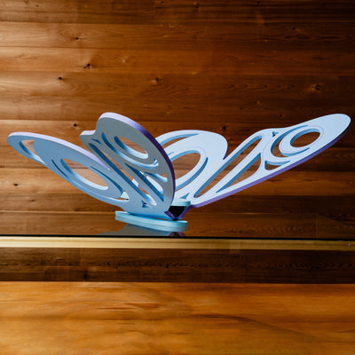 Butterfly in Spirit Wood Sculpture by Morgan Asoyuf
