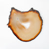 Carnelian Agate Slice with Druzy Quartz, Full View