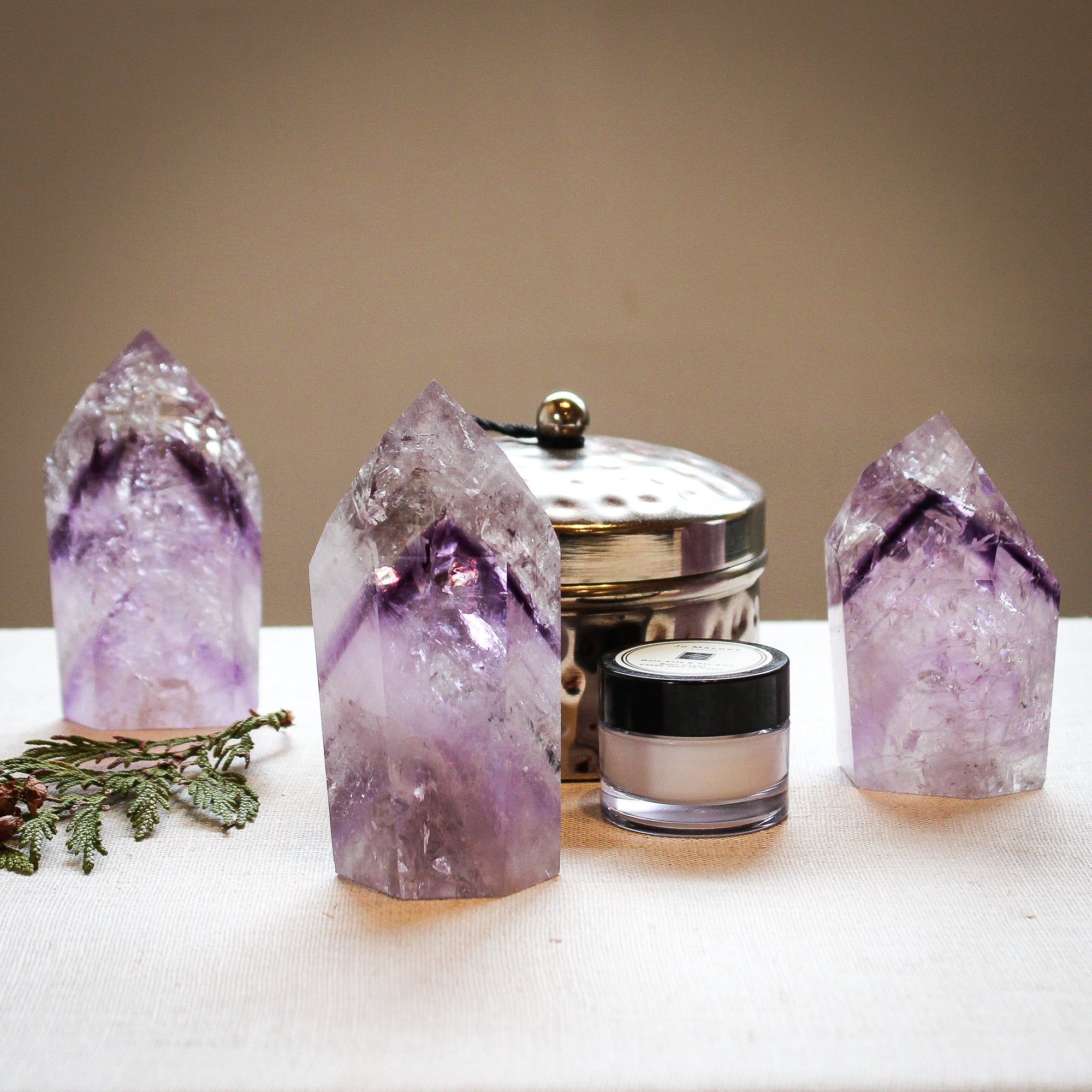 Chevron Amethyst Polished Points