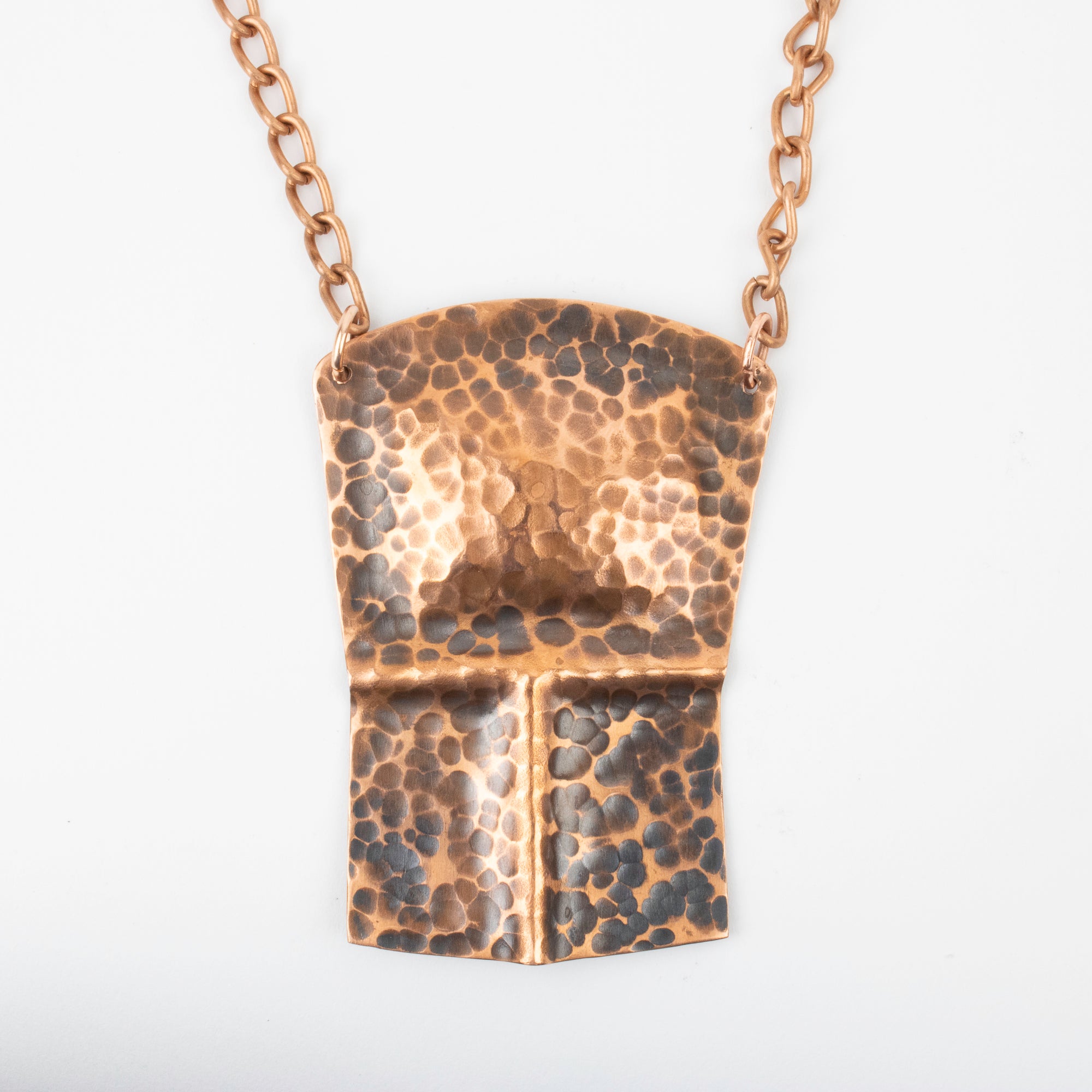 Copper Shield Pendant with Chain by Chris Collison (Haida)