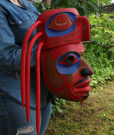 Octopus Mask by Corey Bulpitt (Haida)