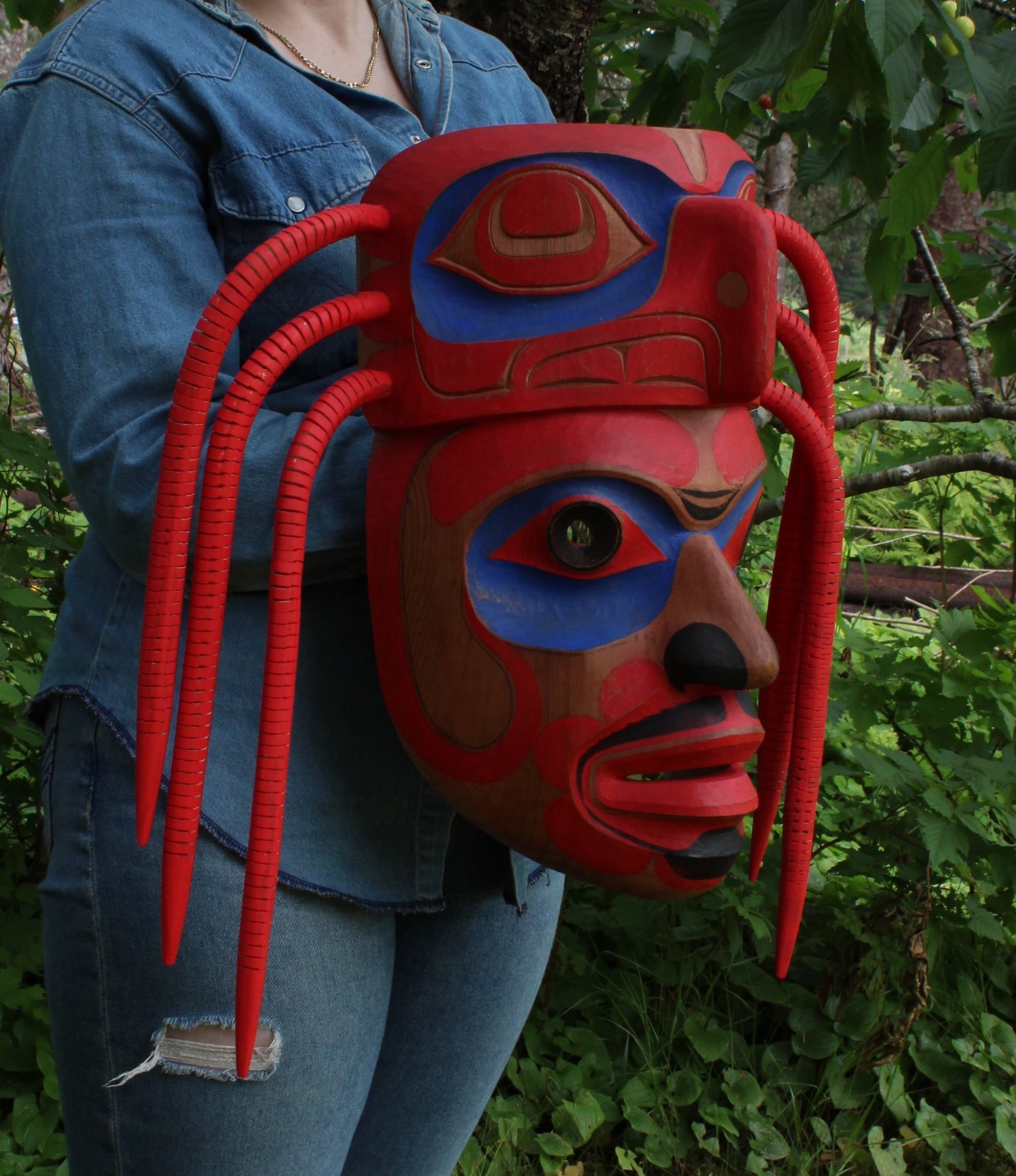 Octopus Mask by Corey Bulpitt (Haida)
