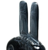 Raven is Supernatural Argillite Carving by Melanie Russ (Haida)