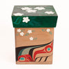Beaver & Blossoms (Ts'áng Isgyáan X_iláay) Bentwood Box by Danielle Louise Allard (Haida)