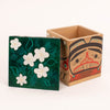 Beaver & Blossoms (Ts'áng Isgyáan X_iláay) Bentwood Box by Danielle Louise Allard (Haida)
