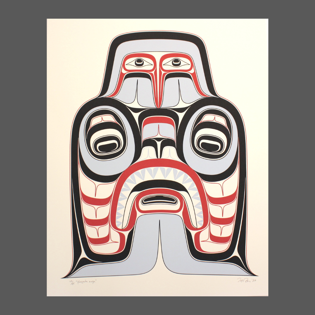 K’aaxada Awga by Iljuuwaas/Tyson Brown (Haida)