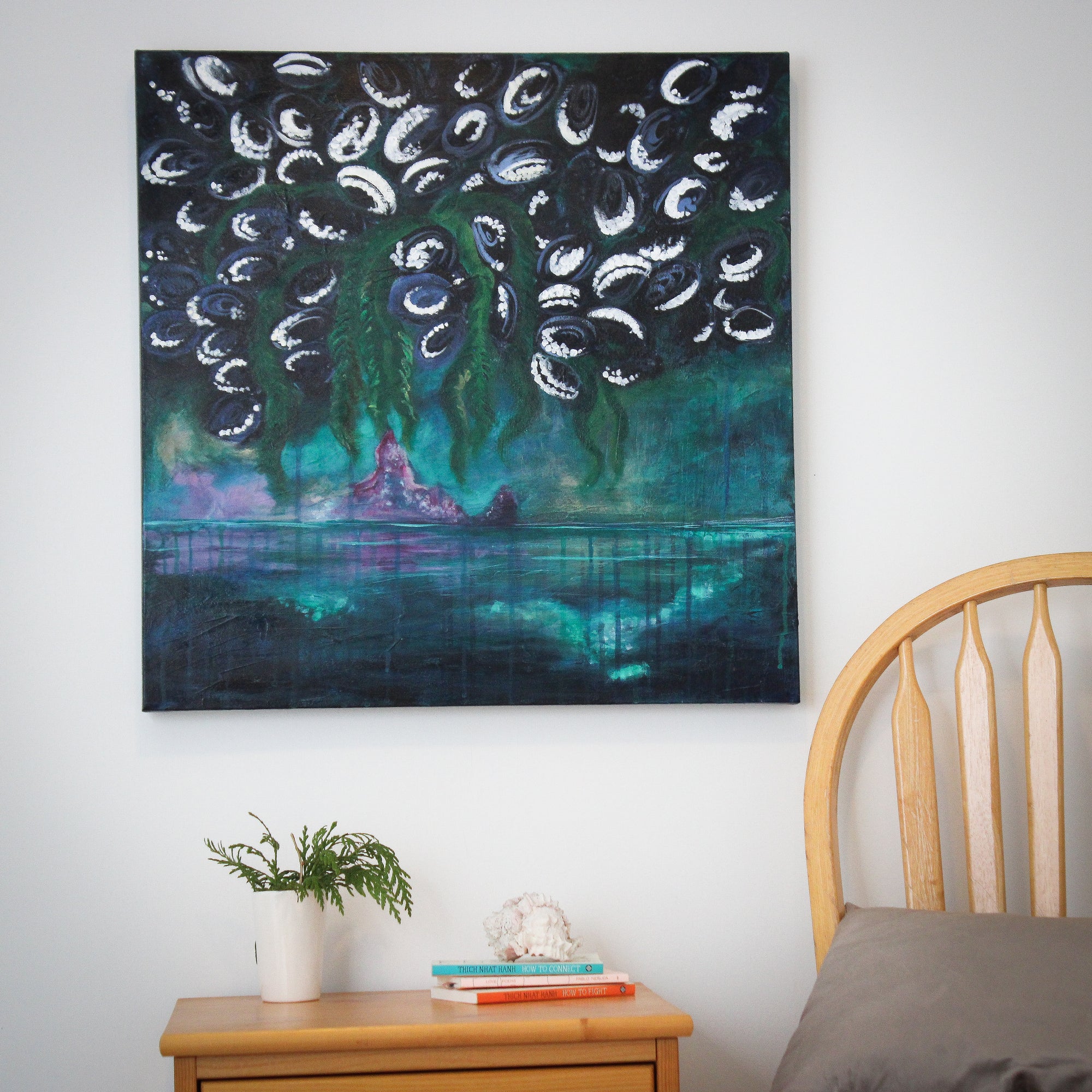 Dreamscapes - Gwaii Haanas Tl'ak'aa.uu (Barnacle) by Danielle Louise Allard (Haida)
