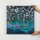 Abstract Original Painting of Gwaii Haanas, Haida Gwaii by Haida Artist. Danielle Louise Allard