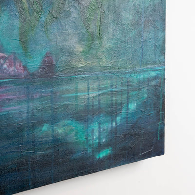 Abstract Original Painting of Gwaii Haanas, Haida Gwaii by Haida Artist. Danielle Louise Allard