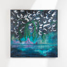 Abstract Original Painting of Gwaii Haanas, Haida Gwaii by Haida Artist. Danielle Louise Allard