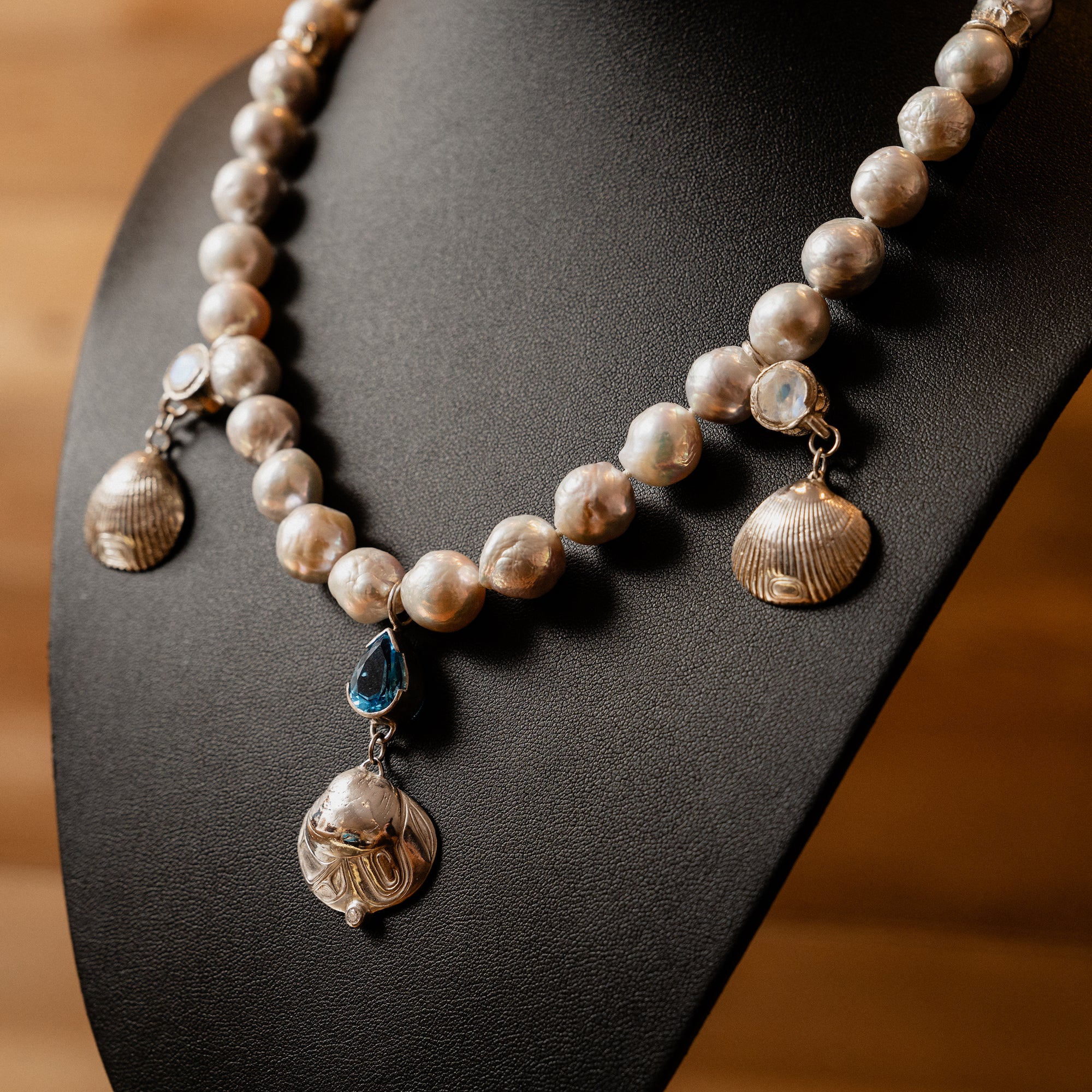 Freshwater Pearl Necklace by Ts msyen Artist Morgan Asoyuf