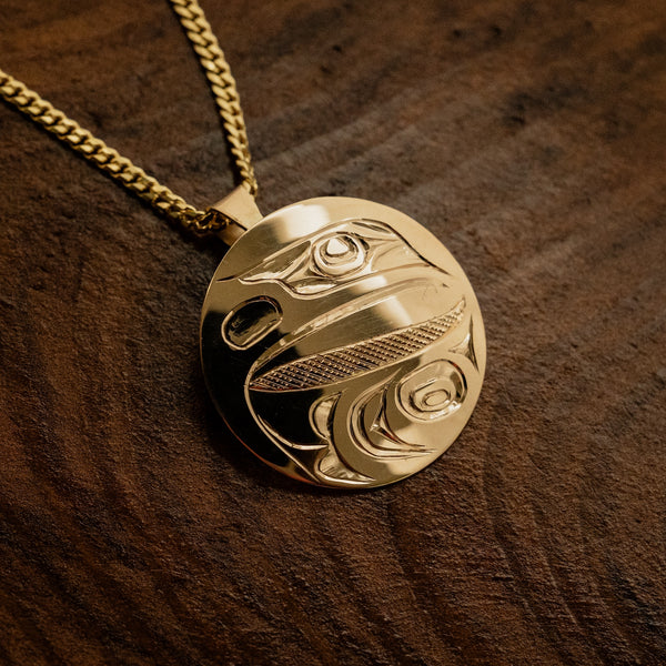 White gold eagle pendant on sale