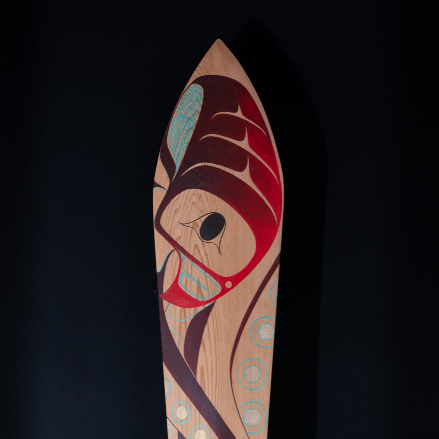Very Hungry Octopus | Original Paddle Artwork | By Danielle Louise Allard | Haida Artist