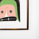 Close-up corner of Framed Robert Davidson Hope art print