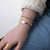 14k Gold with Sterling Silver Wolf Bracelet by Agnes Seaweed Wisden ('Namgis)