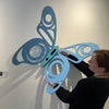 Wood butterfly by Morgan Asoyuf Indigenous Artist