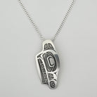 Sterling Silver Wolf Pendant, by Danika Saunders (Nuxalk)