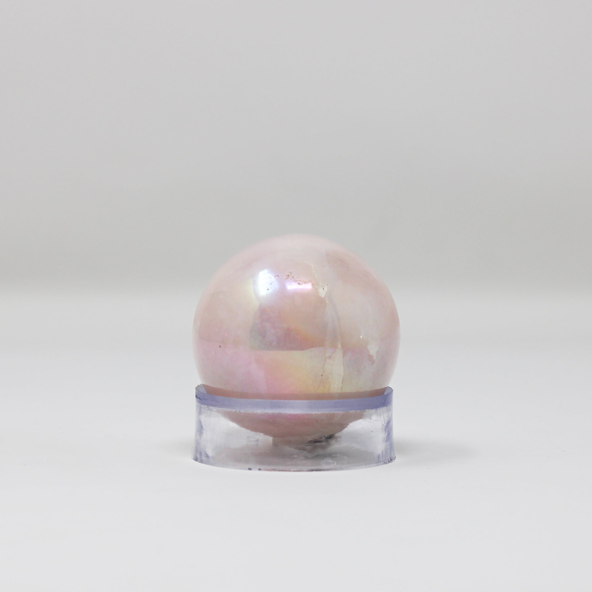 Angel Aura Rose Quartz Polished Sphere