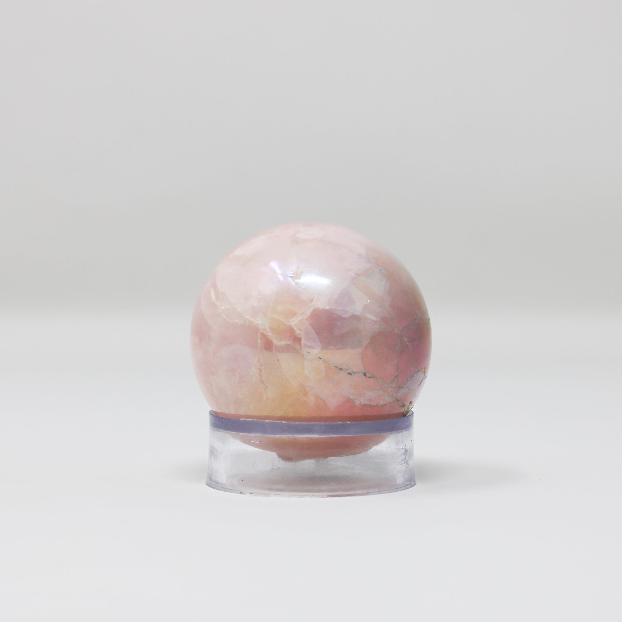 Angel Aura Rose Quartz Polished Sphere