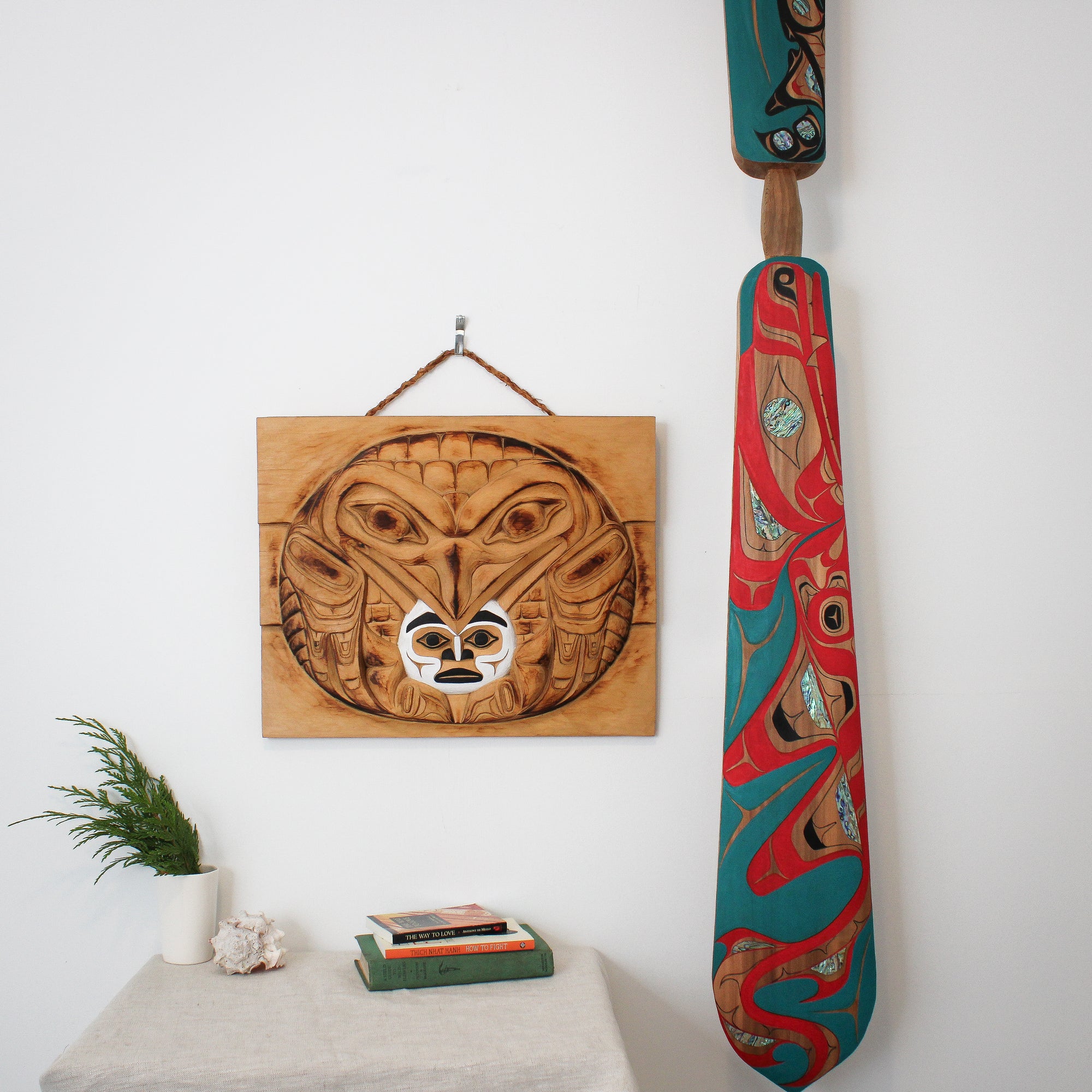 "The Hunt" (Wasgo) Red Cedar Paddle by Billy NC Yovanovich (Haida)