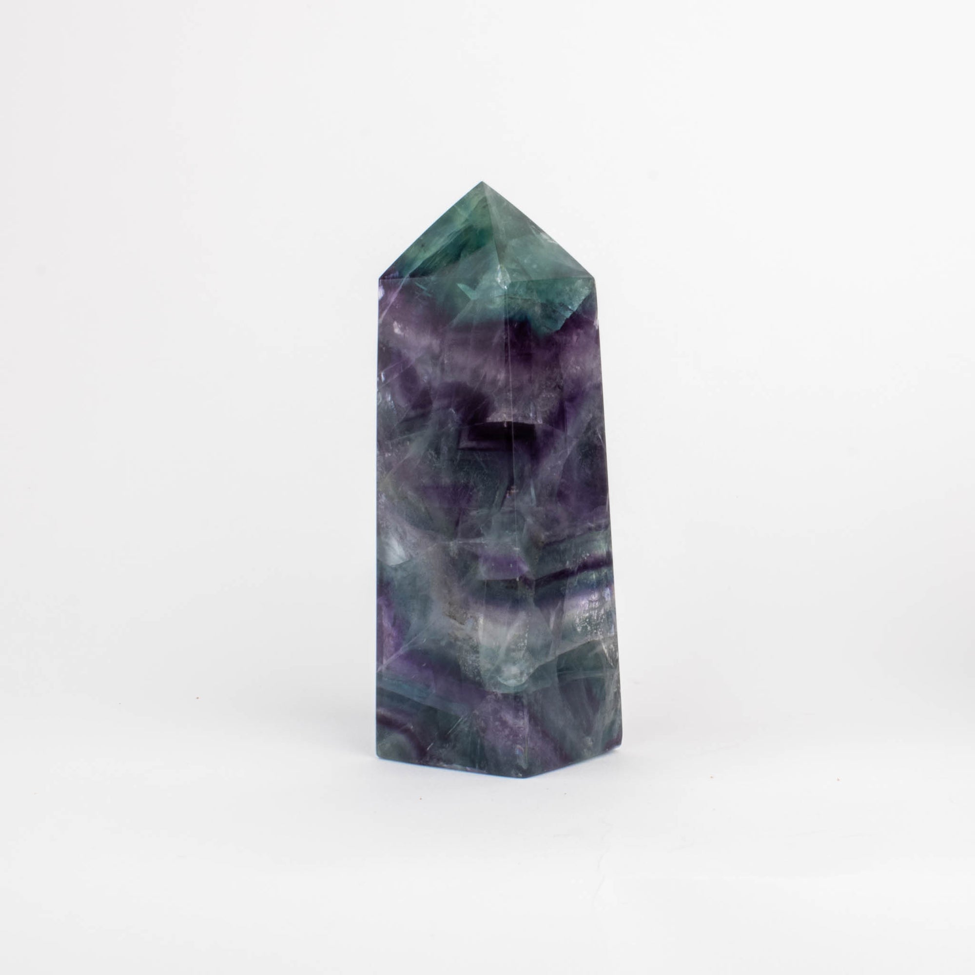 A single fluorite crystal, size large.