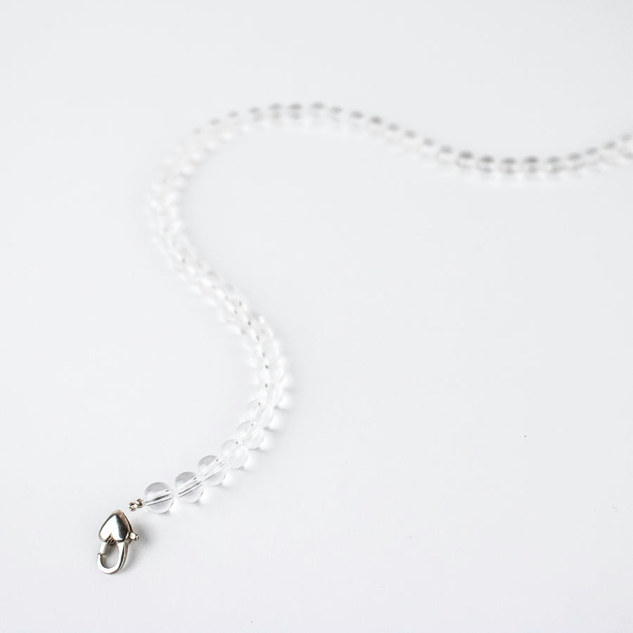 Clear Quartz Necklace Made Here on Haida Gwaii