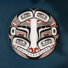 Close-up of Shoshannah Greene round Sea Grizzly painting