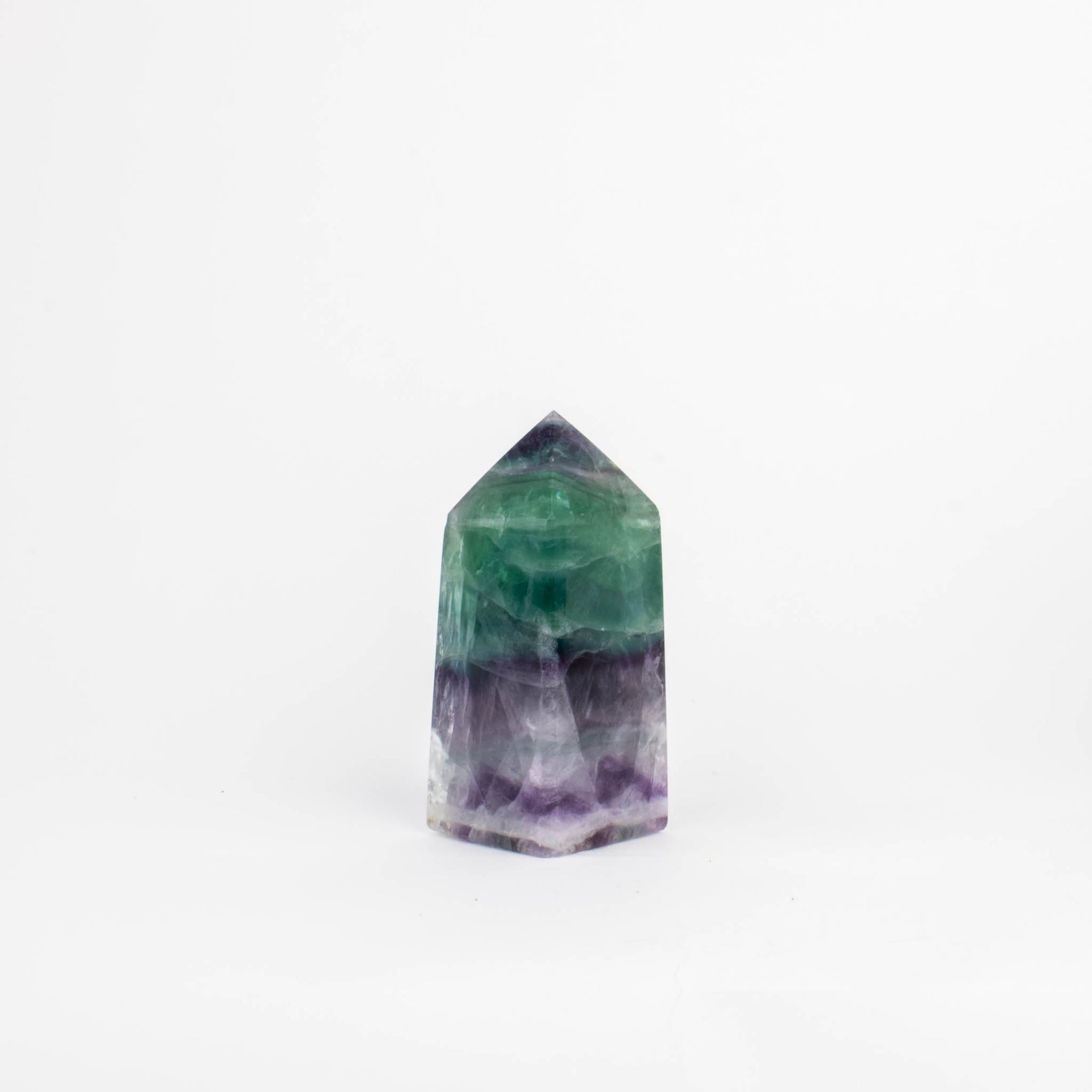 A single fluorite crystal, size small.
